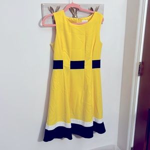 Yellow dress Calvin Klein